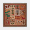 Wool and silk scarf NO.02 | 126x126