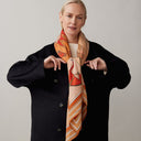Wool and silk scarf NO.02 | 126x126
